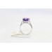 Women's 925 Sterling Silver Natural Purple Amethyst Ring A 26